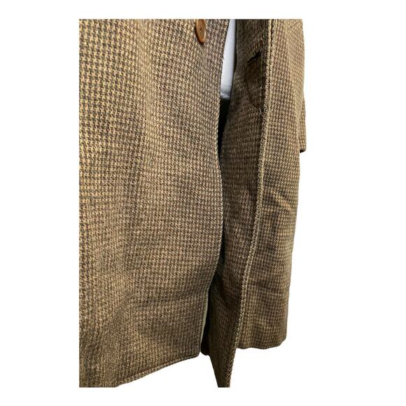 vintage Caesar IM Prorsum men Brown Wool Straight Cut Long Coat Genuine Alpaca - Picture 7 of 14